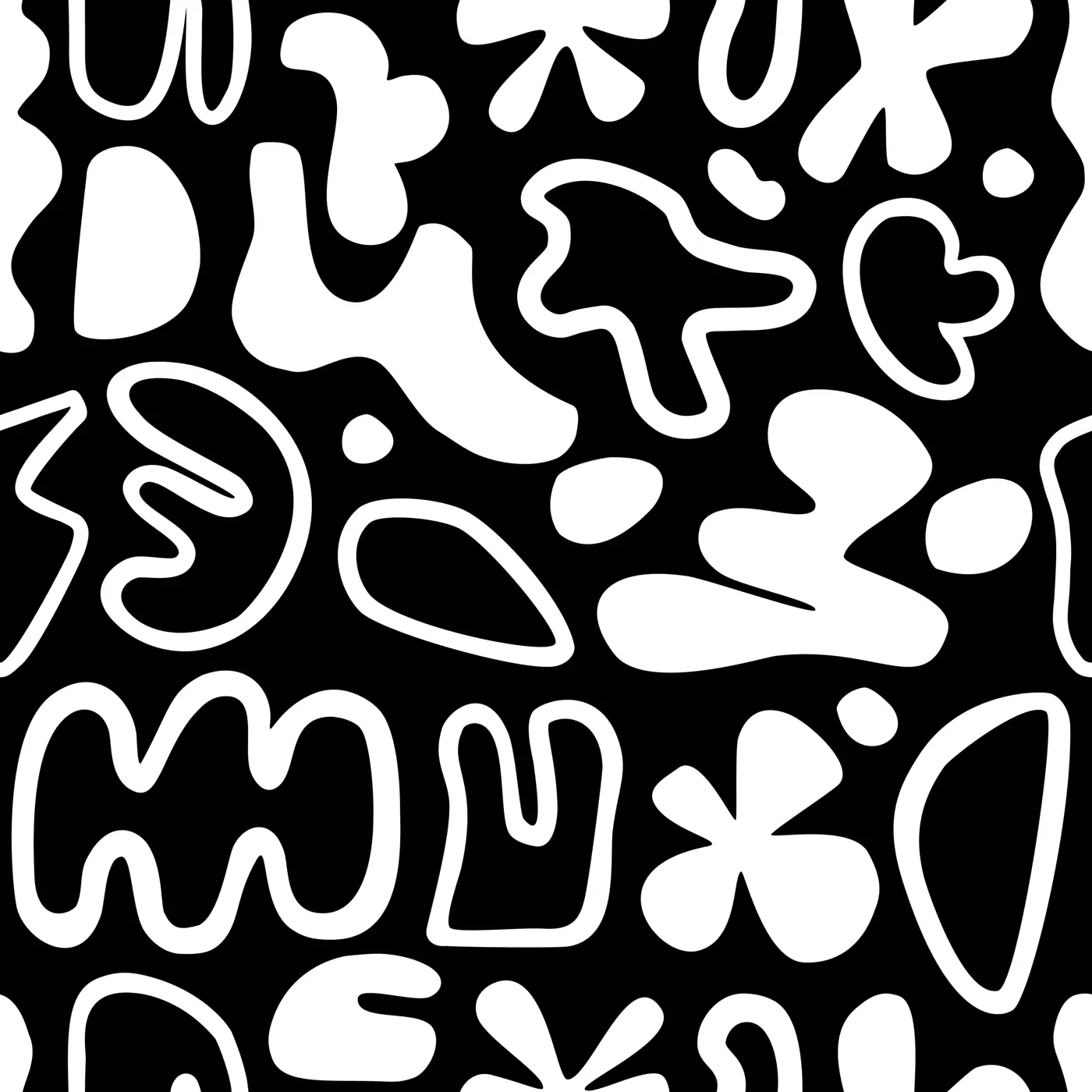 Abstract seamless pattern. Vector background with shapes, lines, brushes, waves and abstract objects. Perfect  print, poster, fabric, packaging, textile. Minimalist forms in the style of modern art. Illustration